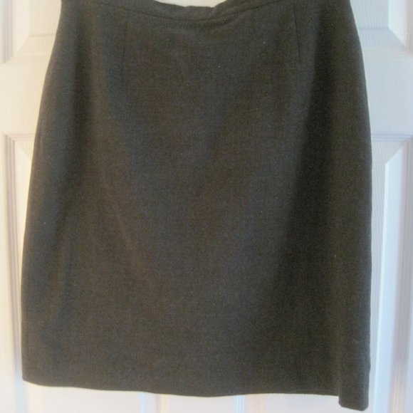 THE LIMITED DARK GRAY WOOL BLEND PENCIL SKIRT 12 $69.50 - Picture 2 of 3